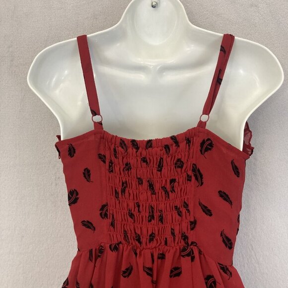 Vintage‎ Y2K Royal Bones Babydoll Dress Small Velvet Feather Chiffon Mini Grunge - Picture 9 of 13